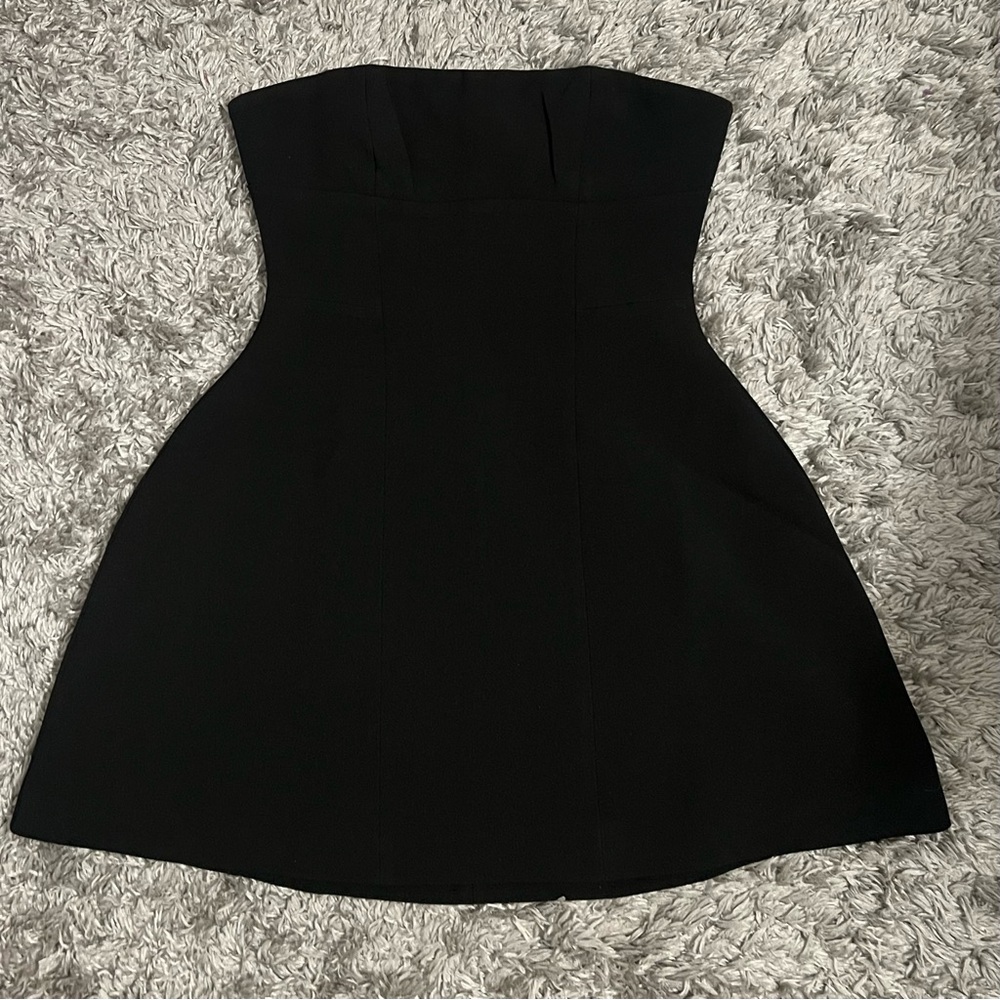 Black Strapless Baby Boo “Asha” Dress